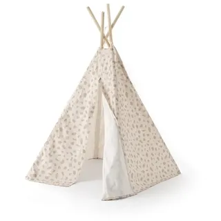 Kids Concept Spielzelt Tipi Spielzelt Kleckse 100x95x140 cm beige