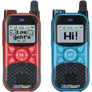 VTech KidiTalkie Explorer – Zwei 8-in-1 Walkie-Talkies mit integrierter Taschenlampe und lustigen Effekten – Für Kinder von 4-12 Jahren