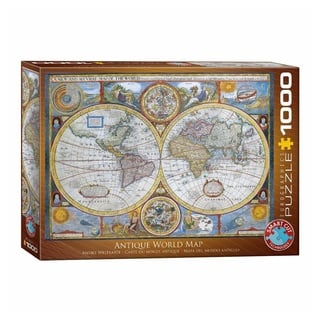 EUROGRAPHICS Puzzle Antique World Map, 1000 Puzzleteile bunt