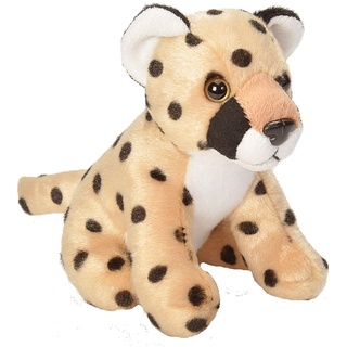 Wild Republic Pocketkins Eco Gepard, Plüschtier, 12 cm, Plüschspielzeug, Hergestellt aus recycelten Materialien, Umweltfreundlich