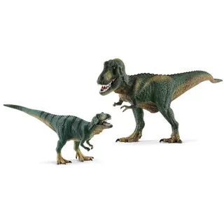 Schleich® Tierfigur 14587 15007 Dinosaurs 2er Set Tyrannosaurus Rex + Jungtier