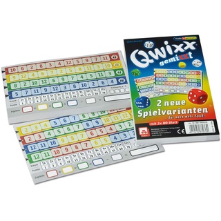 NSV - 4033 - QWIXX - gemixxt - Zusatzblöcke 2er Set - Würfelspiel