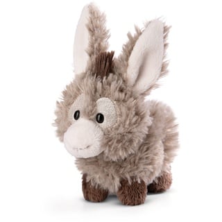 NICI 49031 Kuscheltier Esel Donkeylee 12cm grau stehend-Nachhaltiges Stofftier aus weichem Plüsch, niedliches Plüschtier zum Kuscheln und Spielen, für Kinder & Erwachsene, tolle Geschenkidee