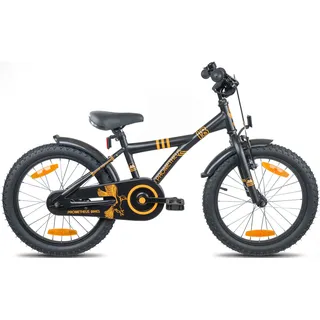 Kinderfahrrad PROMETHEUS BICYCLES "BLACK Hawk" Fahrräder Gr. 27 cm, 18 Zoll (45,72 cm), schwarz Kinder Kinderfahrräder