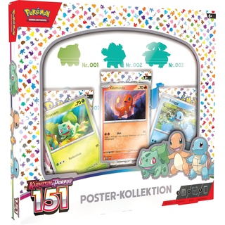 Pokémon-Sammelkartenspiel: Poster-Kollektion Karmesin & Purpur – 151 (3 Boosterpacks & 3 holografische Promokarten)