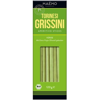 Grissini Verde Aperitivo Sticks Bio Maemo Organics