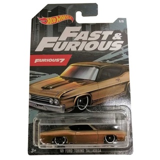 Mattel® Spielzeug-Auto Mattel Hot Wheels GJV61 Fast and Furious '69 Ford, (GJV61 Fast and Furious '69 Ford Torino Talladega) bunt