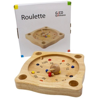 GICO Spielesammlung, Tiroler Roulette aus Holz, Bauernroulette 22 x 22 cm - 7958
