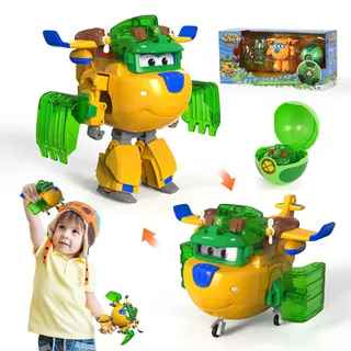 Super Wings Super Iron Donnie 5", Super Ball-Earth Power, Spielzeugflugzeug, Verwandelbares Spielzeug-Flugzeug und Roboterfigur, Kinderspielzeug für Kinder ab 3 Jahren Jungen Mädchen