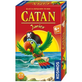 KOSMOS 711474 Catan Junior Mitbringspiel, kompaktes Spiel für Kinder ab 6 Jahren, Strategiespiel für 2-4 Spieler, Geschenk für den Kindergeburtstag, Siedler von Catan