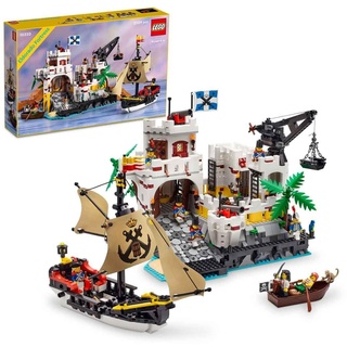 LEGO 10320 Icons La Forteresse de l'Eldorado, Kit de Maquette pour Adultes avec Bateau Pirate et 8 Minifigurines