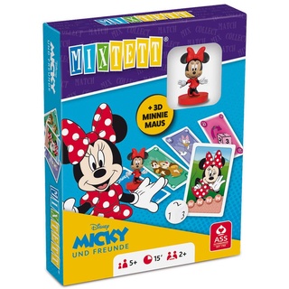 ASS Altenburger 22522246 Mixtett Micky Maus Disney Mickey & Friends Kartenspiel mit Spielfigur Minnie