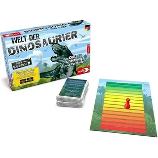 Noris 606011612 - Welt der Dinosaurier, Ouiz-Spiel, Wissensspiel