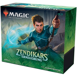Magic The Gathering C75331000 Magic: The Gathering Zendikars Erneuerung Bundle 10 Draft-Boosterpackungen & Zubehör (Deutsche Version)