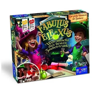 HUCH! Spiel 882325 - Fabulus Elexus: Wer mischt den besten..., Familienspiel, Quizspiel / Wissensspiel bunt