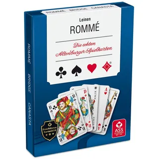 ASS Altenburger 22570073 22570073-Romme mit Leinenprägung, Kartenspiel, ab 10 Jahren, 85x55