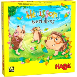 HABA - Hedgehogs Swirls - Brettspiel für Kinder - Gedächtnis- und Lernspiel - 2 bis 4 Spieler - 3 Jahre und älter, 305589 [Verpackung kann variieren]