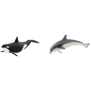 SCHLEICH 14807 - Orka & 14808 - Delfin