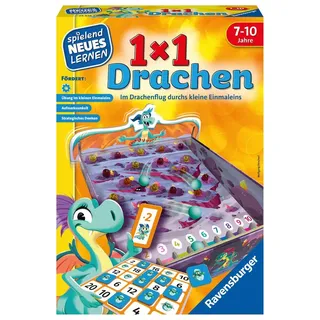 Ravensburger 24976 - 1x1 Drachen - Lernspiel für Kinder Rechenspiel für Kinder von 7-10 Jahren für 2-4 Spieler Zahlenraum 1-100 kleines Einmaleins