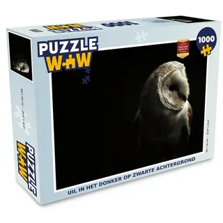 MuchoWow Puzzle Eule - Vogel - Porträt, 1000 Puzzleteile, Foto-Puzzle, Bilderrätsel, Puzzlespiele, Klassisch bunt