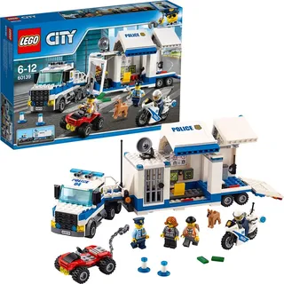 LEGO 60139 City Mobile Einsatzzentrale, Polizei-Motorrad und LKW, Spielzeug für Kinder ab 6 Jahre, Konstruktionsspielzeug