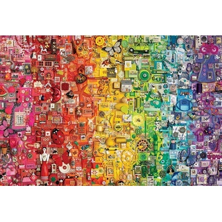 Klassisches Puzzle 3000 Teile Regenbogen Puzzle Farbverlauf Holzpuzzle 3D Puzzle Heimtextilien
