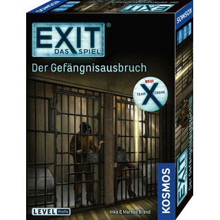 KOSMOS 683924 EXIT - Das Spiel - Der Gefängnisausbruch, Level: Profi, Team-Challenge in 2 Teams, Escape Room Spiel, EXIT Game ab 12 Jahre, EIN einmaliges Gesellschaftsspiel