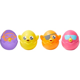 TOMY Games E72818C Hide & Squeak Bath Squirters Toomies Eggs, Multicoloured