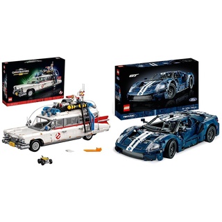 LEGO 10274 Icons Ghostbusters ECTO-1, großes Auto-Set für Erwachsene & Technic Ford GT 2022 Auto-Modellbausatz