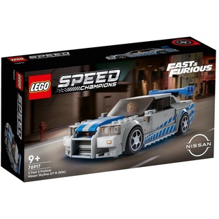 LEGO® Konstruktionsspielsteine Speed Champions 76917 - 2 Fast 2 Furious – Nissan Skyline GT-R (R34), (319 St), Rennauto, Bau- und Spielset, für Kinder ab 9 Jahren silberfarben