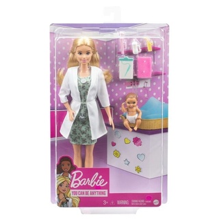 Barbie - Barbie Kinderärztin-Spielset mit blonder Puppe