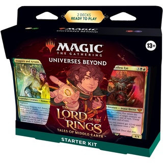 Magic: The Gathering Der Herr der Ringe: Geschichten aus Mittelerde Einsteigerpaket – 2 spielfertigen Decks + 2 Codes, um online zu spielen (Fantasy-Kartenspiel für 2 Spieler) (Englische Version)