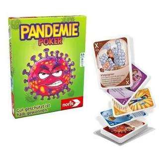 Noris Spiel, Familienspiel NOR64517 - Pandemie Poker, Kartenspiel, für 2-6 Spieler,..., Familienspiel bunt
