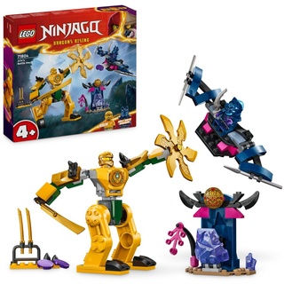 LEGO NINJAGO Arins Battle Mech, Ninja-Spielzeug für Kinder ab 4 Jahre mit Figuren inkl. Arin mit Mini-Katana, Actionfiguren & Mechs, kleines Gesch...