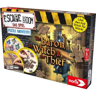Noris Spiel, Strategiespiel Escape Room Puzzle Abenteuer - The Baron, The Witch & The Thief, Escape Room Das Spiel bunt
