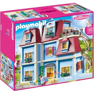 Playmobil® Konstruktions-Spielset Mein Großes Puppenhaus (70205), Dollhouse, (592 St) bunt