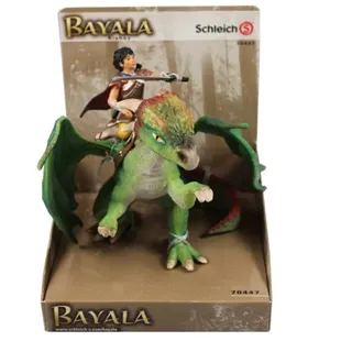 Schleich 70447 - Bayala Kishay Drachenreiter mit Schwert und Drache Nugur NEU