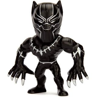 Marvel 253221002 Avengers Jada Toys Black Panther Figur aus Die-cast, 10 cm, Sammelfigur, Druckguss, schwarz