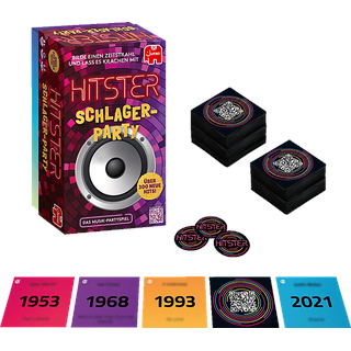 JUMBO 19955 Hitster - Schlager Party Brettspiel Mehrfarbig