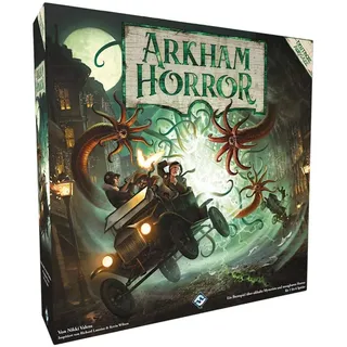 Fantasy Flight Games, Arkham Horror 3. Edition, Grundspiel, Expertenspiel, Strategiespiel, 1-6 Spieler, Ab 14+ Jahren, 120+ Minuten, Deutsch, Mehrfarbig, Bunt