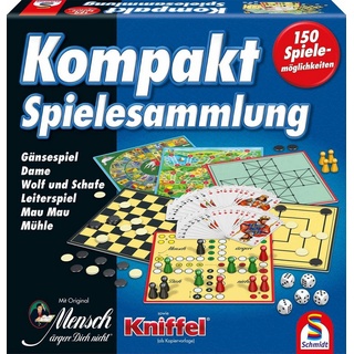 Schmidt Spiele Spiel, Familienspiel 150er Spielesammlung blau Kompakt 49188