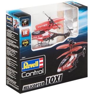 Revell Control Mini Helikopter Toxi I 5,5 cm groß I IR-Fernsteuerung mit drei Steuerkanälen I Einfache Flugeigenschaften dank Koaxial-Rotorsystem und elektronischem Gyro I Kraftvolle Elektromotoren