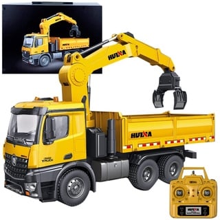 s-idee® S1575 Rc Kipplader mit Kran & Schrottgreifer Dump Truck 1:14 LKW 26 Kanal Huina 1575