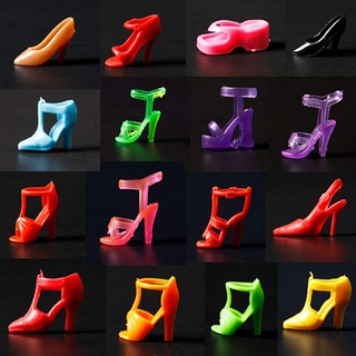BAAQII 40 stücke 20 Paar Diffirent High Heel Schuhe für 290mm Barbie Puppe Spielzeug Zubehör