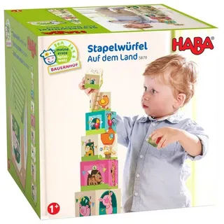 Haba Stapelspielzeug Stapelwürfel Auf dem Land, unisex neutral bunt