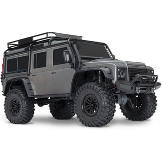 Traxxas Spielzeug-Auto Traxxas Landrover Defender RC Auto E Crawler (4WD) RTR 2,4 GHz Silber silberfarben