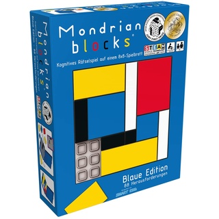 Smart Egg | Mondrian Blocks: Blaue Edition | Familienspiel | Rätselspiel | 1 Spieler | Ab 8+ Jahren | 10+ Minuten | Deutsch