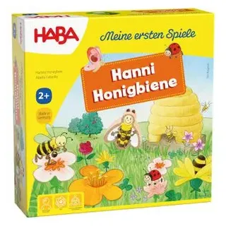 Haba Brettspiel 1301838001, Meine ersten Spiele, Hanni Honigbiene, ab 2 Jahre, 1-4 Spieler