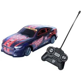 RC Rally Auto 20cm ferngesteuert Modellauto Modell Rennauto Rallyauto Fahrzeug Racer Spielzeugauto Geschenk 66 (Blau / Rot - 38) - Blau