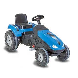 JAMARA Trettraktor Big Wheel blau, 3 Jahr(e), 4 Rad/Räder, Schwarz, Blau